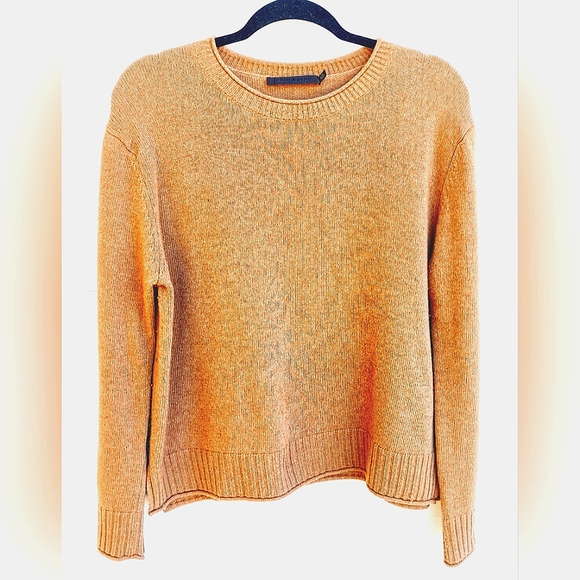 SOLD ELSEWHERJenni Kayne Everyday Wool & Cashmere Blend Sweater Camel Color Sz M - Picture 1 of 4
